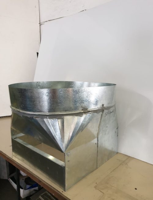 Square to round with filter rail - Produced by Coolduct